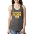 thumbnail image 1 of MmF - Women's Racerback Tank Top, up to Women Size 2XL - Emoji Entourage, 1 of 5