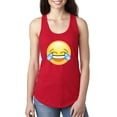 thumbnail image 1 of MmF - Women's Racerback Tank Top, up to Women Size 2XL - Emoji Laughing Tears, 1 of 5