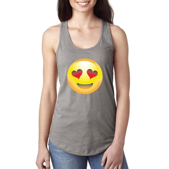 MmF - Women's Racerback Tank Top, up to Women Size 2XL - Emoji Laughing Tears