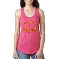 thumbnail image 1 of MmF - Women's Racerback Tank Top, up to Women Size 2XL - Halloween Costume Pumpkin Face, 1 of 5
