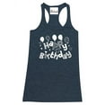 thumbnail image 1 of MmF - Women's Racerback Tank Top, up to Women Size 2XL - Happy Birthday, 1 of 5