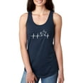 thumbnail image 1 of MmF - Women's Racerback Tank Top, up to Women Size 2XL - Heartbeat Horses, 1 of 5