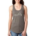 thumbnail image 1 of MmF - Women's Racerback Tank Top, up to Women Size 2XL - Heartbeat Horses, 1 of 5