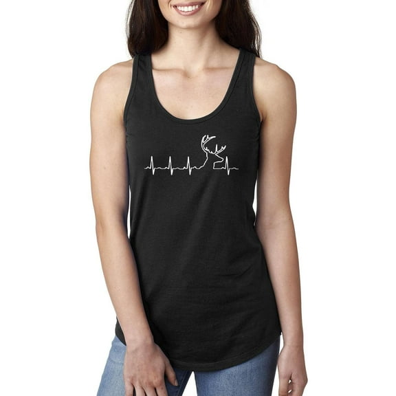MmF - Women's Racerback Tank Top, up to Women Size 2XL - Heartbeat Hunting