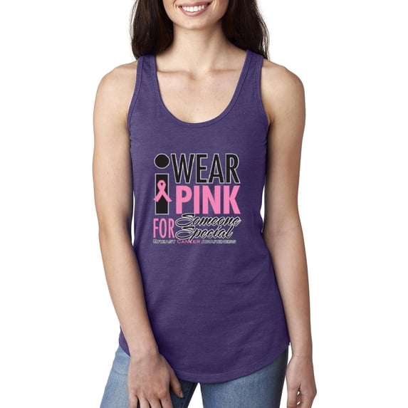 MmF - Women's Racerback Tank Top, up to Women Size 2XL - I Wear Pink for Someone Special