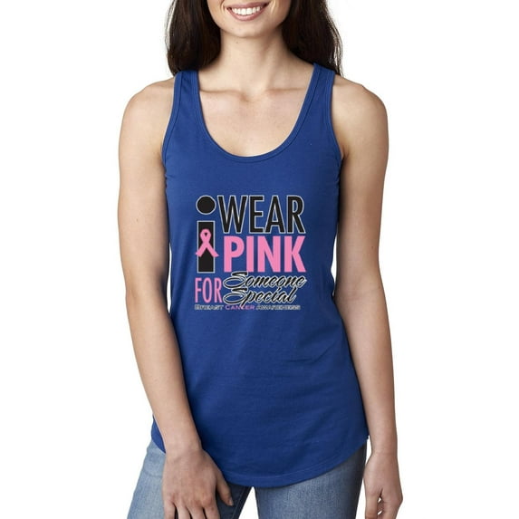 MmF - Women's Racerback Tank Top, up to Women Size 2XL - I Wear Pink for Someone Special