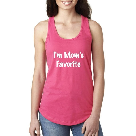 MmF - Women's Racerback Tank Top, up to Women Size 2XL - I'm Mom's Favorite