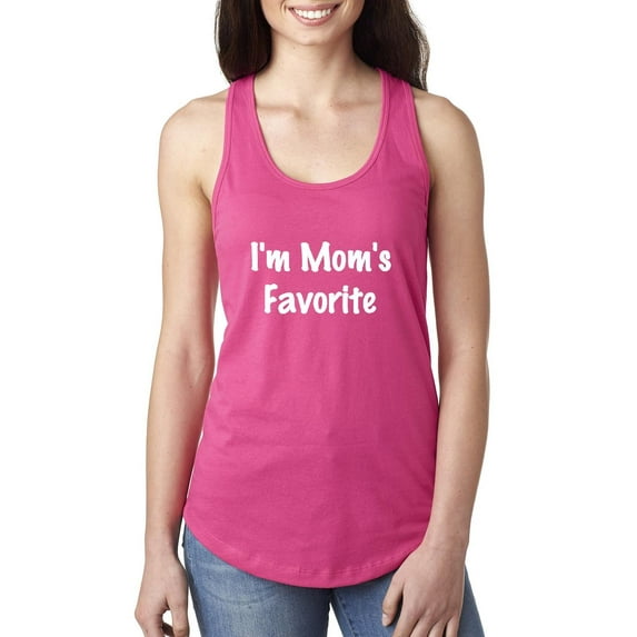 MmF - Women's Racerback Tank Top, up to Women Size 2XL - I'm Mom's Favorite