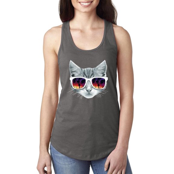 MmF - Women's Racerback Tank Top, up to Women Size 2XL - Kitty