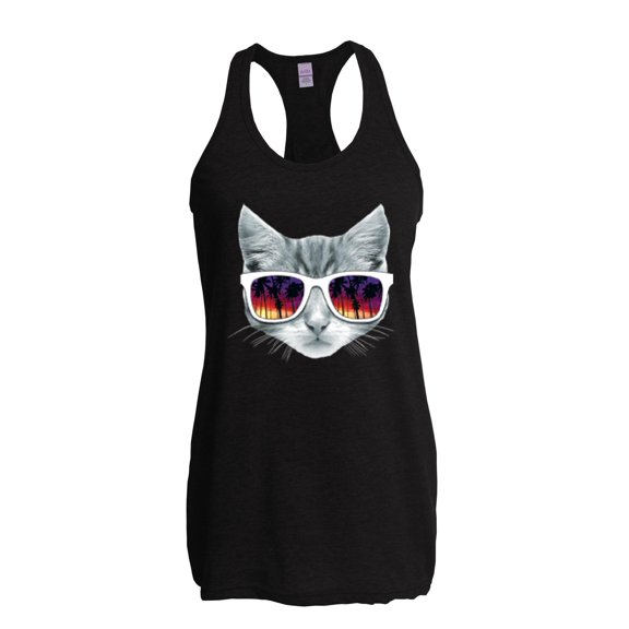 MmF - Women's Racerback Tank Top, up to Women Size 2XL - Kitty