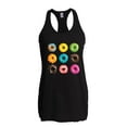 thumbnail image 1 of MmF - Women's Racerback Tank Top, up to Women Size 2XL - Love Food Donuts Doughnuts, 1 of 5