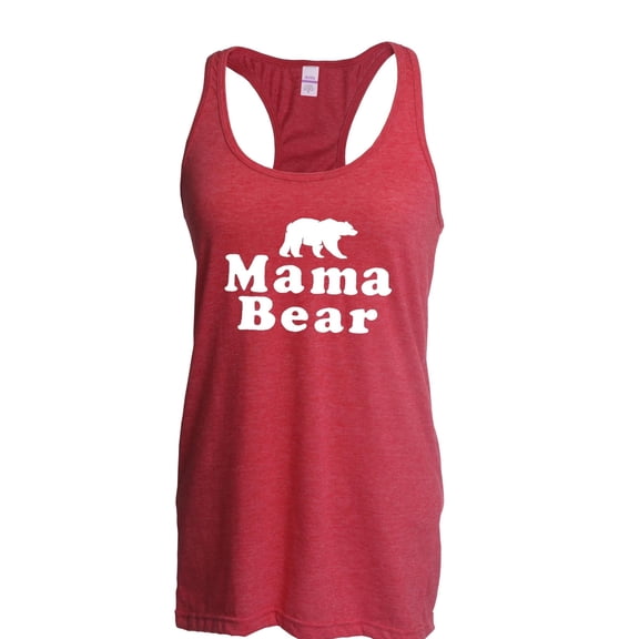 MmF - Women's Racerback Tank Top, up to Women Size 2XL - Mama Bear