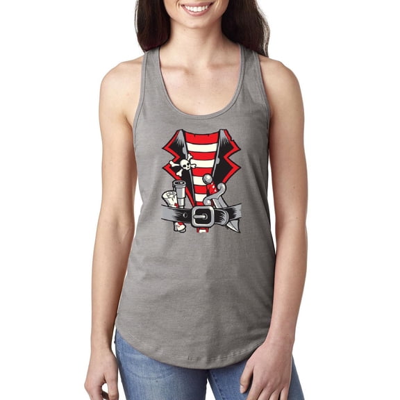 MmF - Women's Racerback Tank Top, up to Women Size 2XL - Pirate Costume