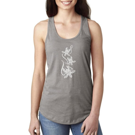 MmF - Women's Racerback Tank Top, up to Women Size 2XL - Sea Turtles Hawaii