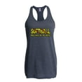 thumbnail image 1 of MmF - Women's Racerback Tank Top, up to Women Size 2XL - Softball Play Hard or Go Home, 1 of 2