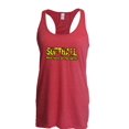 thumbnail image 1 of MmF - Women's Racerback Tank Top, up to Women Size 2XL - Softball Play Hard or Go Home, 1 of 2
