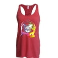 thumbnail image 1 of MmF - Women's Racerback Tank Top, up to Women Size 2XL - Space Cat, 1 of 2