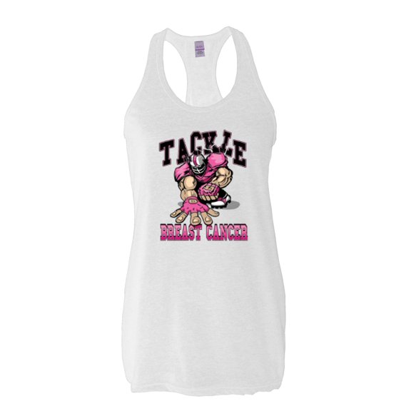 MmF - Women's Racerback Tank Top, up to Women Size 2XL - Tackle Breast Cancer