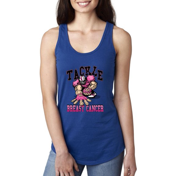 MmF - Women's Racerback Tank Top, up to Women Size 2XL - Tackle Breast Cancer