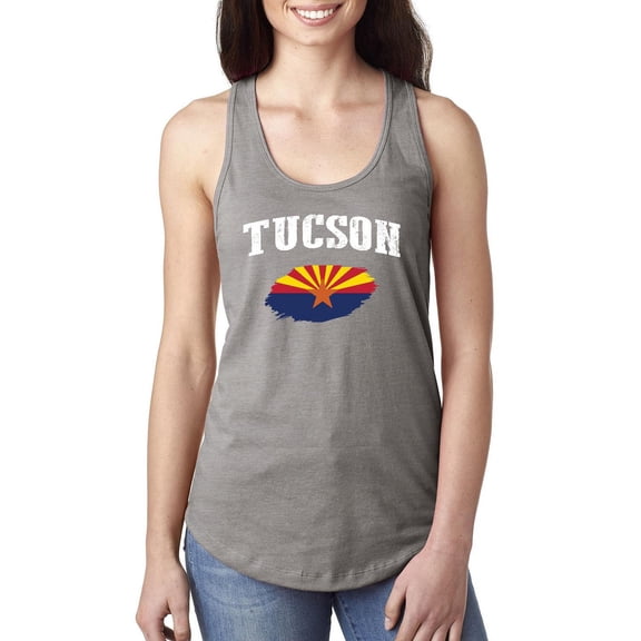 MmF - Women's Racerback Tank Top, up to Women Size 2XL - Tucson Arizona Flag
