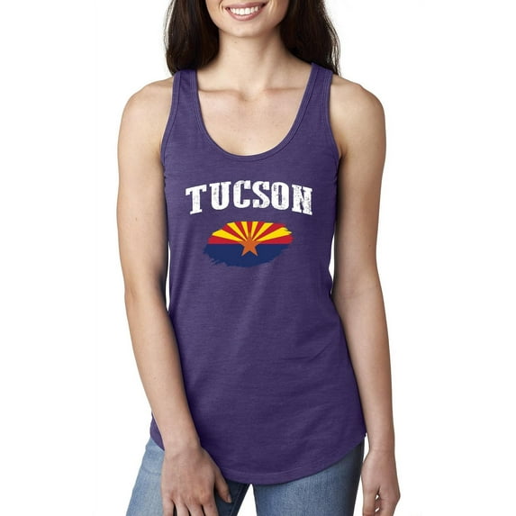 MmF - Women's Racerback Tank Top, up to Women Size 2XL - Tucson Arizona Flag