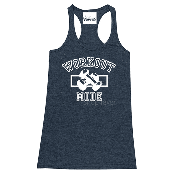 MmF - Women's Racerback Tank Top, up to Women Size 2XL - Workout Mode