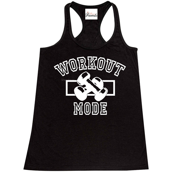 MmF - Women's Racerback Tank Top, up to Women Size 2XL - Workout Mode