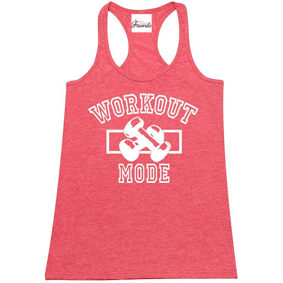 MmF - Women's Racerback Tank Top, up to Women Size 2XL - Workout Mode