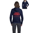 thumbnail image 1 of MmF - Women's Sweatshirt Full-Zip Pullover - Christmas Daddy Claus in Red, 1 of 5