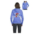 thumbnail image 1 of MmF - Women's Sweatshirt Full-Zip Pullover - Halloween Jolly Roger Skull Crossbones, 1 of 5