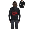 thumbnail image 1 of MmF - Women's Sweatshirt Full-Zip Pullover - SLEIGH HAIR DON'T CARE, 1 of 5