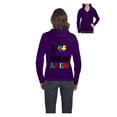 thumbnail image 1 of MmF - Women's Sweatshirt Full-Zip Pullover, up to Women Size 3XL - Autism Awareness, 1 of 5