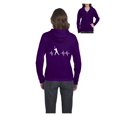 thumbnail image 1 of MmF - Women's Sweatshirt Full-Zip Pullover, up to Women Size 3XL - Baseball, 1 of 5