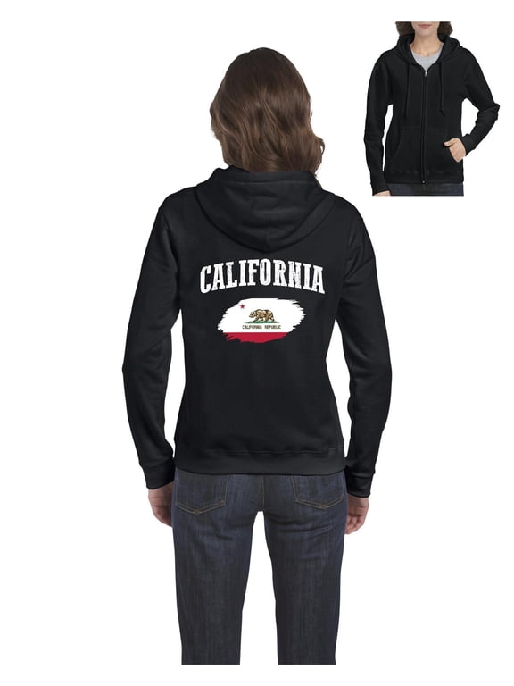 MmF - Women's Sweatshirt Full-Zip Pullover, up to Women Size 3XL - California Cali