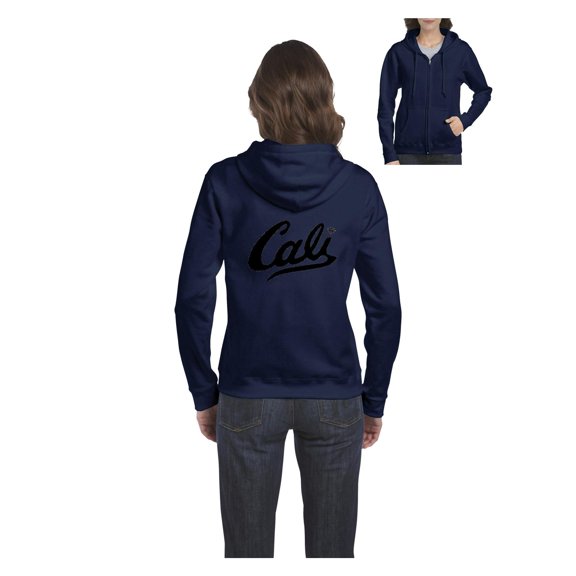 MmF - Women's Sweatshirt Full-Zip Pullover, up to Women Size 3XL - California Cali