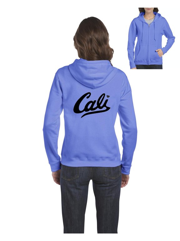 MmF - Women's Sweatshirt Full-Zip Pullover, up to Women Size 3XL - California Cali