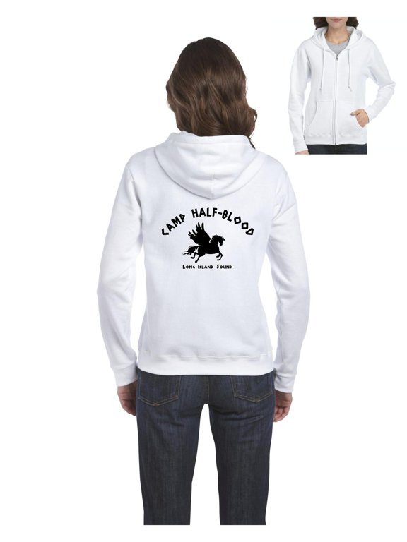 MmF - Women's Sweatshirt Full-Zip Pullover, up to Women Size 3XL - Camp Half Blood Demigods