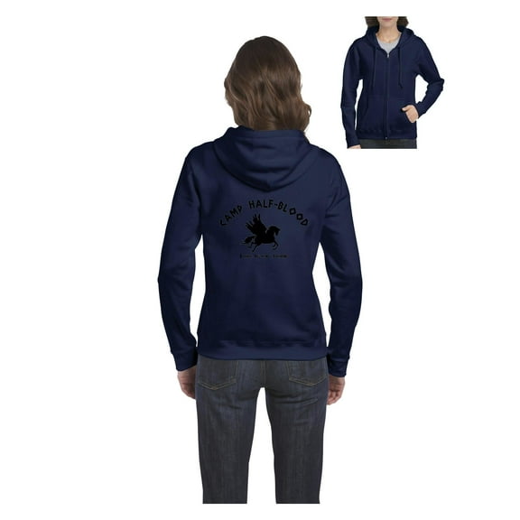 MmF - Women's Sweatshirt Full-Zip Pullover, up to Women Size 3XL - Camp Half Blood Demigods
