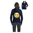thumbnail image 1 of MmF - Women's Sweatshirt Full-Zip Pullover, up to Women Size 3XL - Emoji Smiling Face, 1 of 5