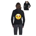 thumbnail image 1 of MmF - Women's Sweatshirt Full-Zip Pullover, up to Women Size 3XL - Emoji Smiling Face, 1 of 5