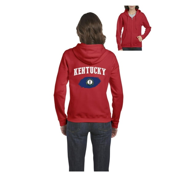 MmF - Women's Sweatshirt Full-Zip Pullover, up to Women Size 3XL - Kentucky