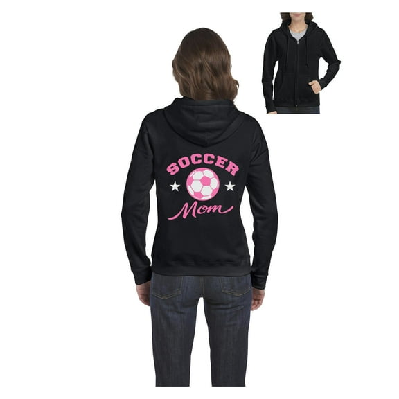 MmF - Women's Sweatshirt Full-Zip Pullover, up to Women Size 3XL - Soccer Mom