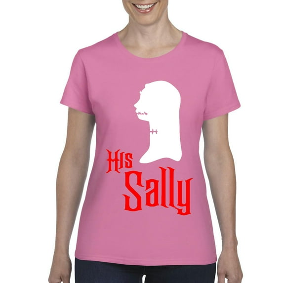 MmF - Women's T-Shirt Short Sleeve - Halloween Her Jack Matching Halloween Couple