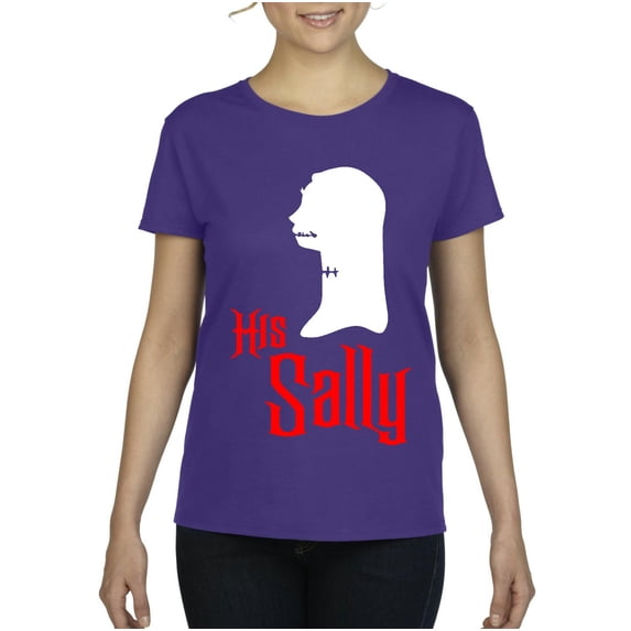 MmF - Women's T-Shirt Short Sleeve - Halloween Her Jack Matching Halloween Couple