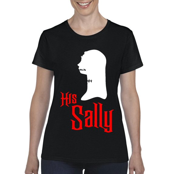 MmF - Women's T-Shirt Short Sleeve - Halloween Her Jack Matching Halloween Couple