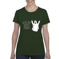 thumbnail image 1 of MmF - Women's T-Shirt Short Sleeve - Halloween Let`s Get Sheet Faced Ghost, 1 of 5