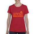 thumbnail image 1 of MmF - Women's T-Shirt Short Sleeve - Halloween Let`s Get Smashed, 1 of 5