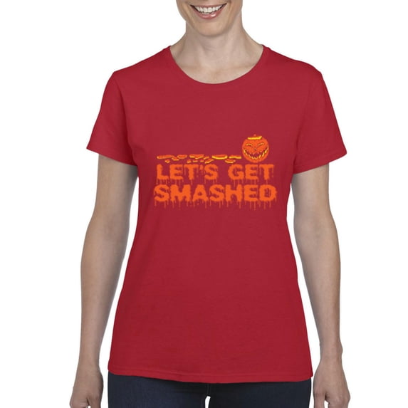 MmF - Women's T-Shirt Short Sleeve - Halloween Let`s Get Smashed