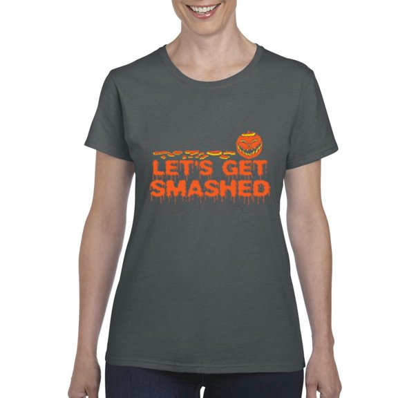 MmF - Women's T-Shirt Short Sleeve - Halloween Let`s Get Smashed