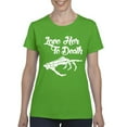 thumbnail image 1 of MmF - Women's T-Shirt Short Sleeve - Halloween Love Her to Death Matching Halloween Couple, 1 of 5